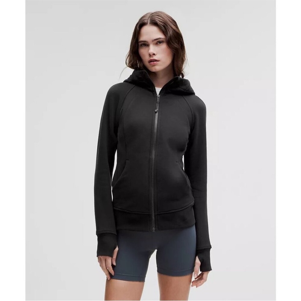 Lululemon Scuba Fill Zip Hoodie Sweatshirt Black Size6
